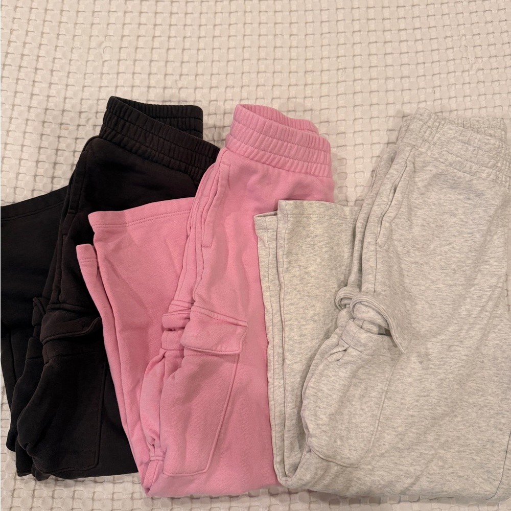 GAP Kids Girls Jogger Bundle (3 Pack) – Size Medium (8)